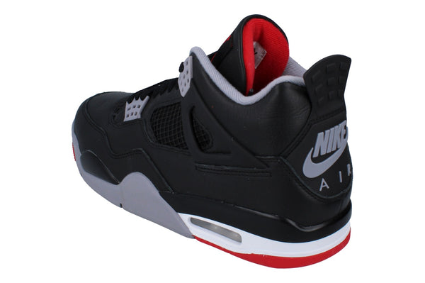 Nike Air Jordan 4 Retro Mens Trainers Fv5029 006 - Black Fire Red Cement Grey 006 - Photo 0