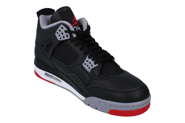 Nike Air Jordan 4 Retro Mens Trainers Fv5029 006 - Black Fire Red Cement Grey 006 - Photo 0