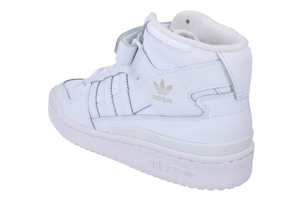 Adidas Forum Mid Junior Trainers Sneakers FZ2086 - White White White Fz2086 - Photo 0