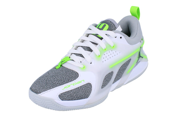 Nike Womens Air Jordan Heir Basketball Trainers Fz2471  103 - Sail Wolf Grey Electric Green 103 - Photo 0