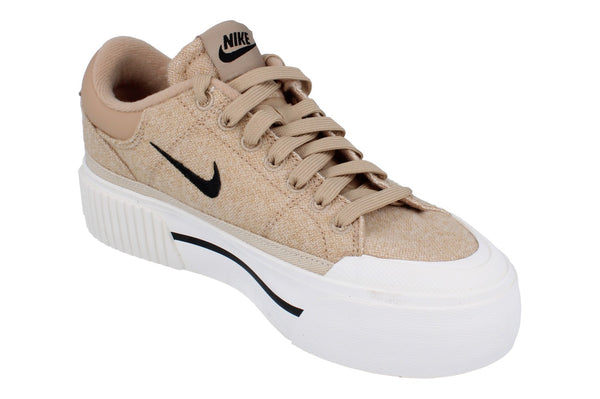 Nike Womens Court Legacy Lift Trainers Fz2606  200 - Hemp Black Sail Sanddrift 200 - Photo 0