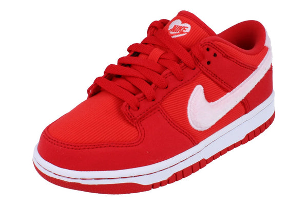 Nike Dunk Low GS Trainers Fz3548 612 - Fire Red Pink Foam Light Crimson 612 - Photo 0