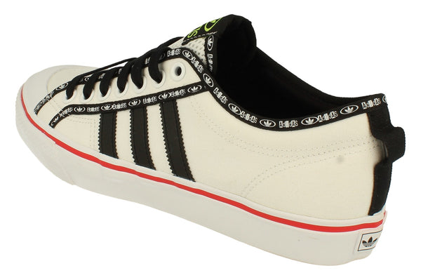 Adidas Originals Nizza Mens Trainers Sneakers  GX6093 - White Black Red Gx6093 - Photo 0