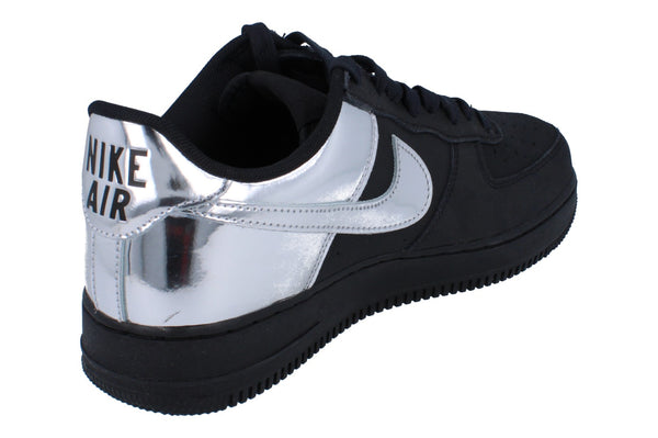 Nike Air Force 1 Low Retro Mens Trainers Hf2885 Sneakes Shoes 001 - Black Chrome Black 001 - Photo 0