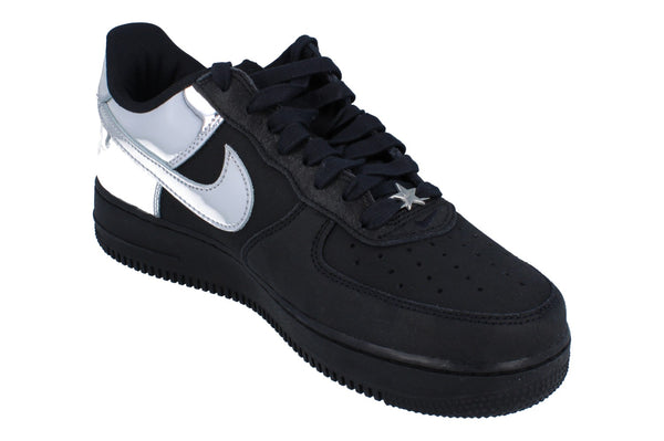 Nike Air Force 1 Low Retro Mens Trainers Hf2885 Sneakes Shoes 001 - Black Chrome Black 001 - Photo 0