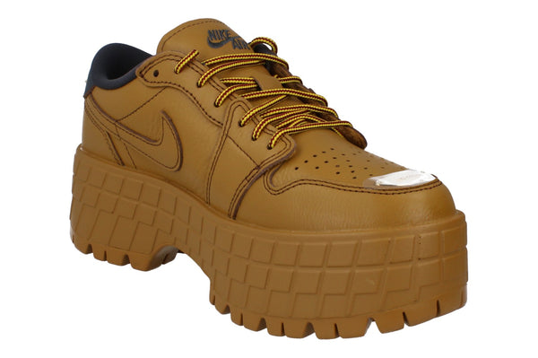 Nike Air Jordan 1 Brooklyn Low Womens Trainers Hf3184 700 - Wheat Anthracite Team Red 700 - Photo 0