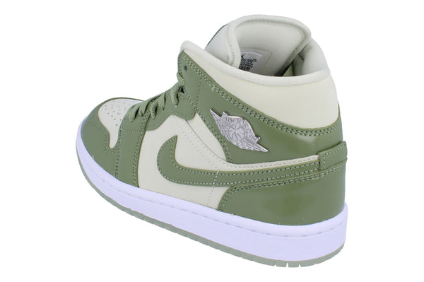Nike Womens Air Jordan 1 Mid SE Trainers Hf4079 003 - Sea Glass Oil Green 003 - Photo 0