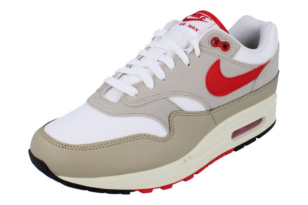 Nike Air Max 1 Mens Trainers Hf4312  100 - White University Red Cream 100 - Photo 0
