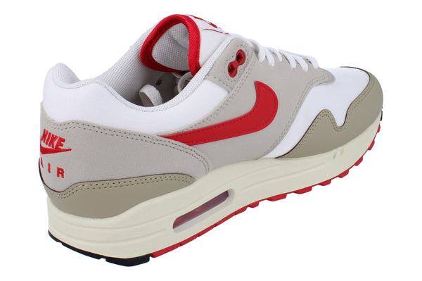 Nike Air Max 1 Mens Trainers Hf4312  100 - White University Red Cream 100 - Photo 0
