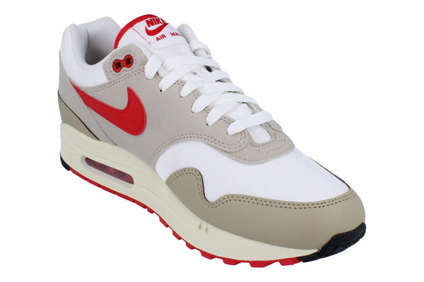 Nike Air Max 1 Mens Trainers Hf4312  100 - White University Red Cream 100 - Photo 0
