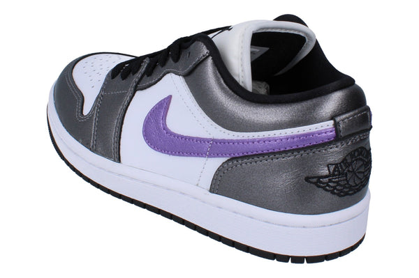 Nike Womens Air Jordan 1 Low SE Trainers Hj5910 105 - White Grape Ice Black 105 - Photo 0