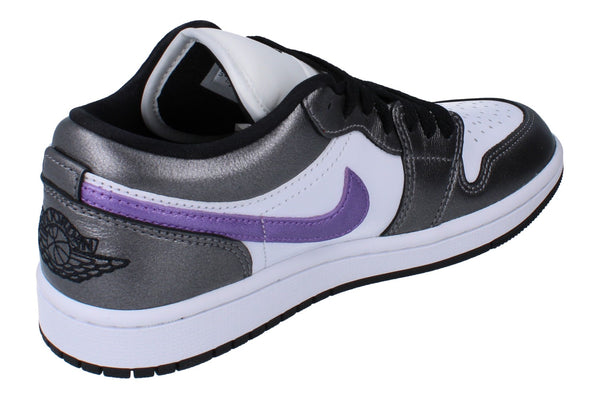 Nike Womens Air Jordan 1 Low SE Trainers Hj5910 105 - White Grape Ice Black 105 - Photo 0