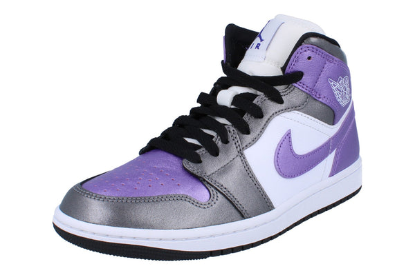 Nike Air Jordan 1 Mid SE Womens Trainers Hj5911 105 - White Grape Ice Black 105 - Photo 0