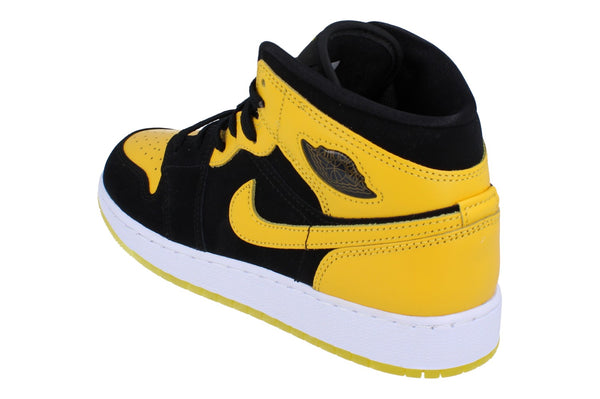 Nike Air Jordan 1 Mid SE GS Trainers Hj5940 071 - Black Varsity Maize White 071 - Photo 0