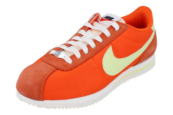 Nike Womens Cortez Txt Trainers Hj9612  800 - Safety Orange Lime Sail 800 - Photo 0