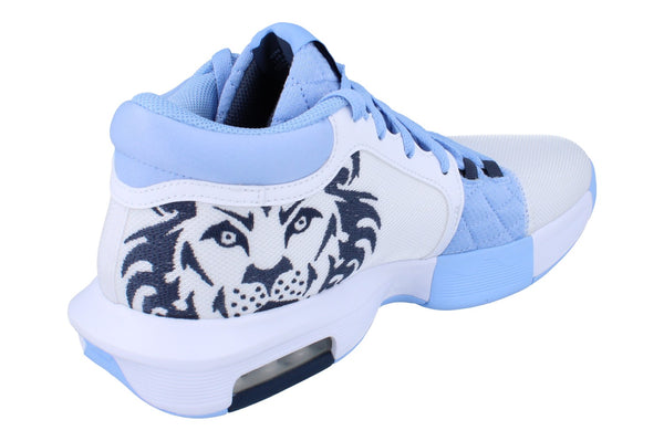 Nike Lebron Witness VIII Mens Basketball Trainers Hq2139  100 - White Thunder Blue Aluminium 100 - Photo 0