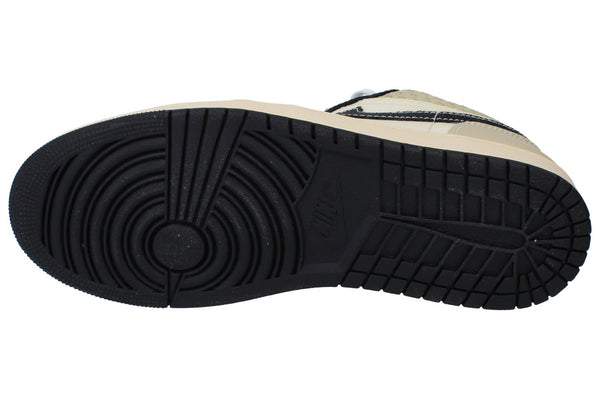 Nike Air Jordan 1 Low SE Mens Trainers Hq3437  101 - Coconut Milk Black Muslin 101 - Photo 0