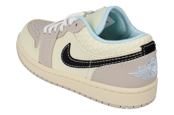 Nike Air Jordan 1 Low SE Womens Trainers Hq3440  101 - Sanddrift Black Muslin 101 - Photo 0