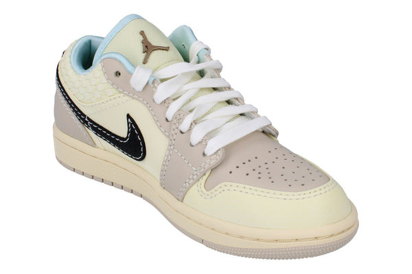 Nike Air Jordan 1 Low SE Womens Trainers Hq3440  101 - Sanddrift Black Muslin 101 - Photo 0