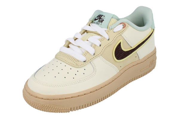 Nike Air Force 1 LV8 GS Trainers Hq3473 122 - Coconut Milk Baroque Brown 122 - Photo 0