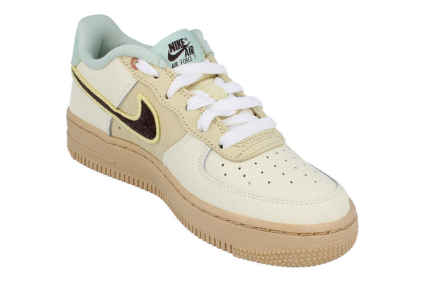 Nike Air Force 1 LV8 GS Trainers Hq3473 122 - Coconut Milk Baroque Brown 122 - Photo 0