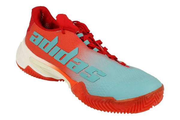Adidas Barricade Clay Womens Tennis Shoes Trainers HQ8427 - Red White Silver Hq8427 - Photo 0