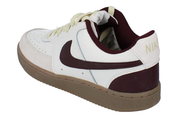 Nike Court Vision Lo Mens Trainers Hv2530 101 - Sail Burgundy Crush Light Khaki 101 - Photo 0