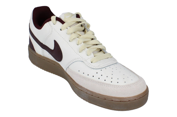 Nike Court Vision Lo Mens Trainers Hv2530 101 - Sail Burgundy Crush Light Khaki 101 - Photo 0