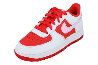 Nike Air Force 1 BG Trainers Hv5165  121 - Summit White Pink Foam 121 - Photo 0