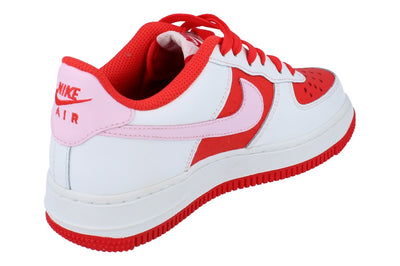 Nike Air Force 1 BG Trainers Hv5165  121 - Summit White Pink Foam 121 - Photo 2