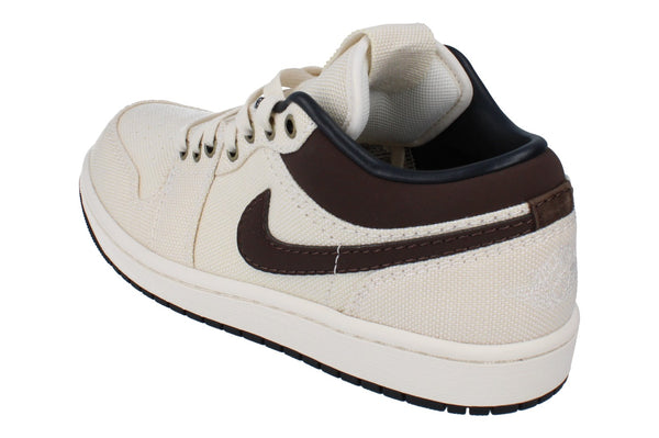 Nike Air Jordan 1 Low PRM Mens Trainers Ib8058 110 - Pale Ivory Baroque Brown 110 - Photo 0