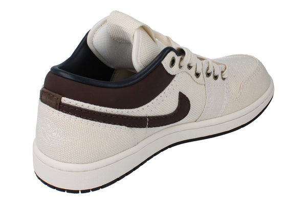 Nike Air Jordan 1 Low PRM Mens Trainers Ib8058 110 - Pale Ivory Baroque Brown 110 - Photo 0