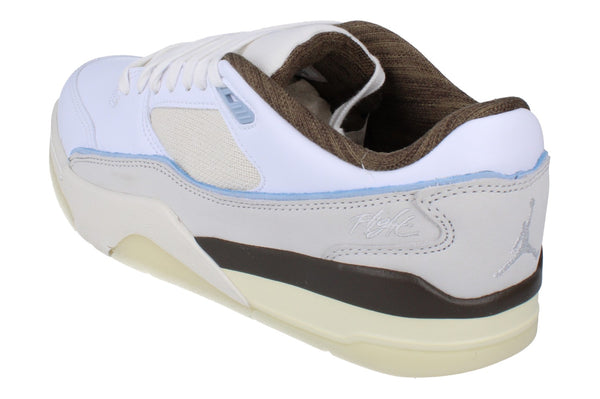 Nike Air Jordan Flight Court Mens Basketball Trainers Ib8858  141 - White Light Armory Blue 141 - Photo 0