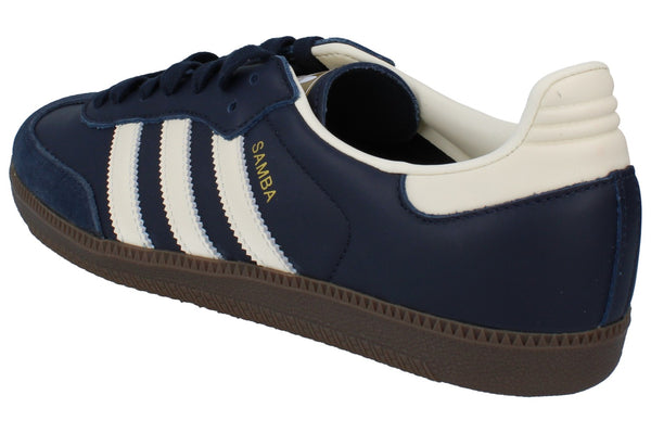 Adidas Originals Samba Og Mens Trainers Sneakers ID2056 - Navy White Gum ID2056 - Photo 0