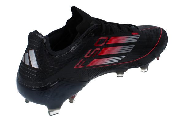 Adidas F50 Elite FG Mens Football Boots IE1202 - Black Iron Metallic Red - Photo 0