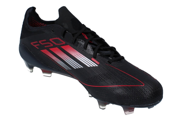 Adidas F50 Elite FG Mens Football Boots IE1202 - Black Iron Metallic Red - Photo 0