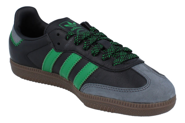 Adidas Originals Samba Og Womens Trainers  IE6520 - Black Green IE6520 - Photo 0