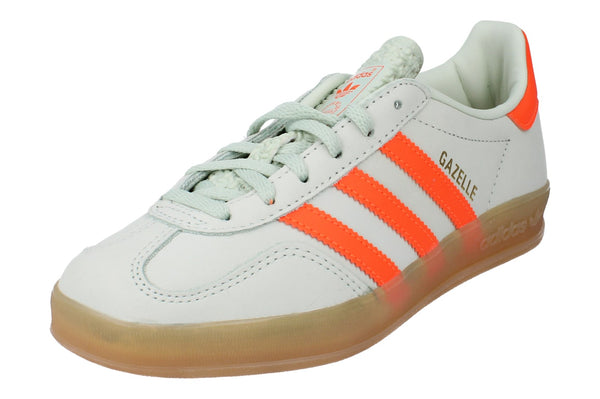 Adidas Originals Gazelle Indoor Womens Trainers  IF6982 - Linen Orange Green IF6982 - Photo 0