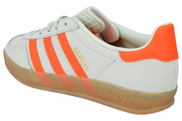 Adidas Originals Gazelle Indoor Womens Trainers  IF6982 - Linen Orange Green IF6982 - Photo 0