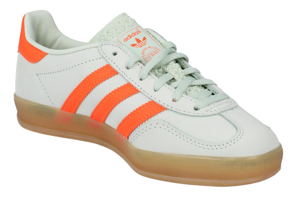 Adidas Originals Gazelle Indoor Womens Trainers  IF6982 - Linen Orange Green IF6982 - Photo 0