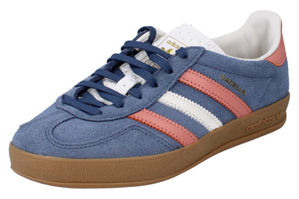 Adidas Originals Gazelle Indoor Mens Trainers  IG1640 - Blue White Gum IG1640 - Photo 0