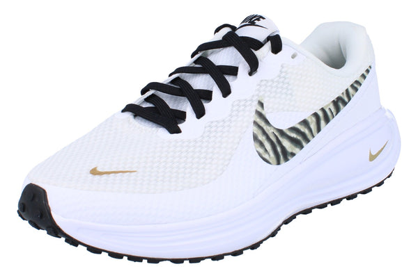 Nike Womens Revolution 8 Running Trainers Iq0375 Shoes  126 - White Black Metallic Gold 126 - Photo 0