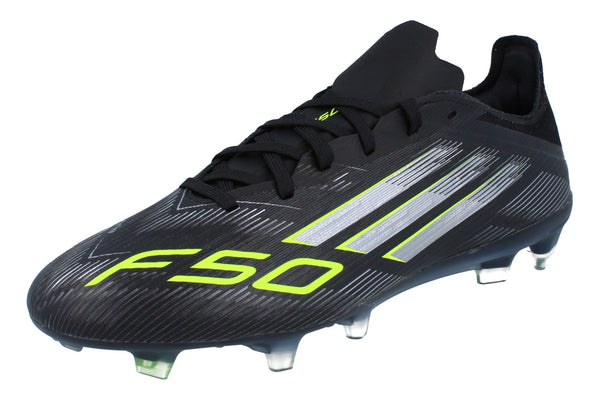 Adidas F50 Pro Fg Mens Football Boots  JH7687 - Black Silver Yellow JH7687 - Photo 0
