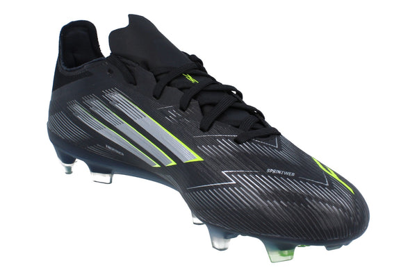 Adidas F50 Pro Fg Mens Football Boots  JH7687 - Black Silver Yellow JH7687 - Photo 0