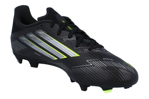 Adidas F50 League Fg/Mg Mens Football Boots JI0007 - Black Grey Green Ji0007 - Photo 0