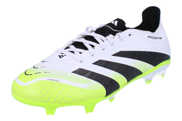 Adidas Predator League Fg/Mg Mens Football Boots JI1117 - White Black Green Ji1117 - Photo 0