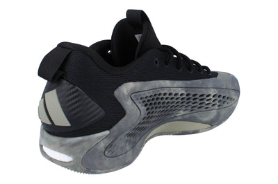 Adidas Anthony Edwards 1 Low Mens Basketball Trainers  JI4066 - Silver Black JI4066 - Photo 2