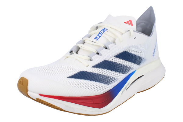 Adidas Adizero Boston 12 Mens Running Trainers  JI4476 - White Dark Blue Purple JI4476 - Photo 0