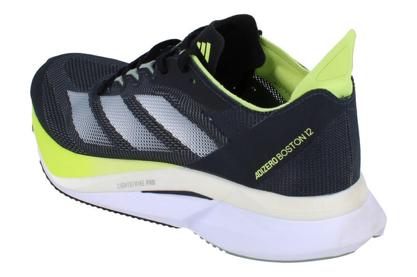 Adidas Adizero Boston 12 Mens Sneakers JI4477 - Black Yellow White - Photo 0
