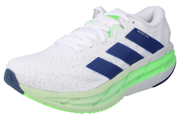 Adidas Adistar 4 Mens Running Trainers  JP6574 - White Blue Green JP6574 - Photo 0
